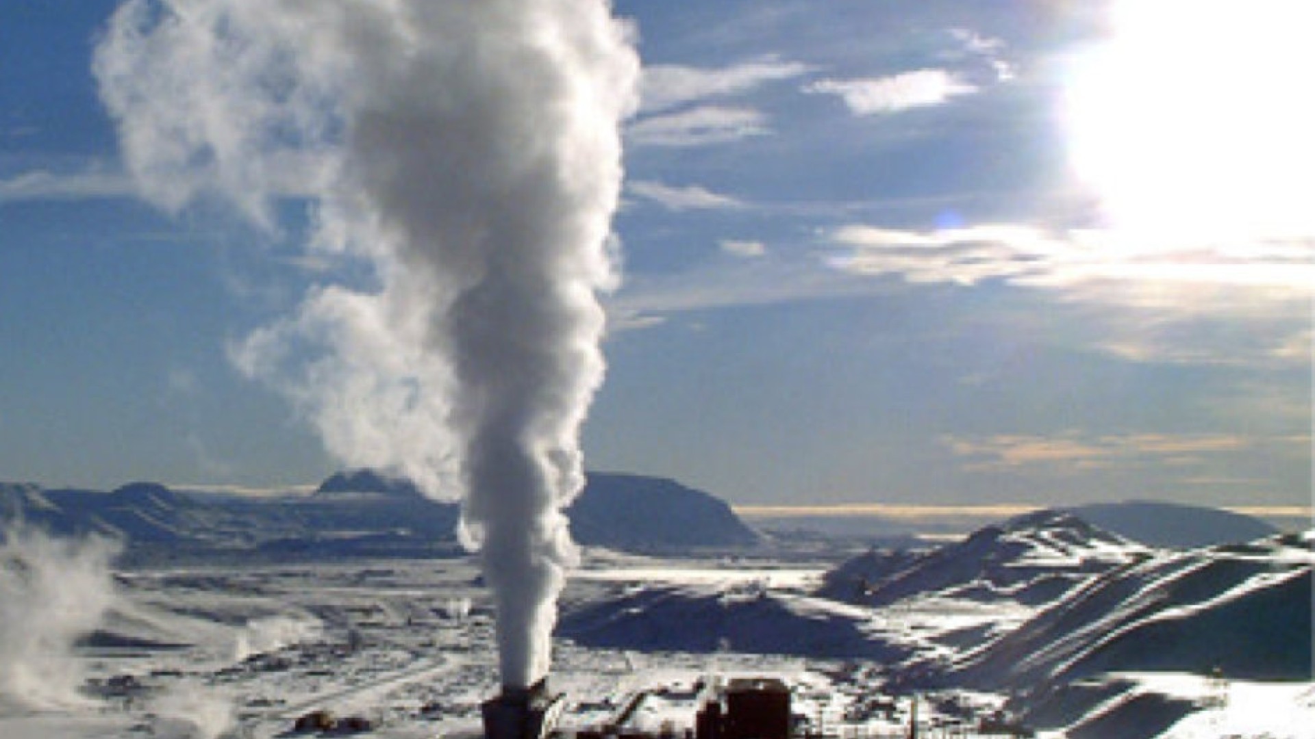 Geo-termal energy plant in Krafla